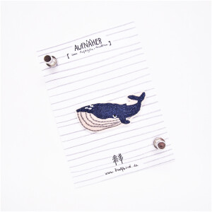 EMBROIDERED PATCH WAL WHALE