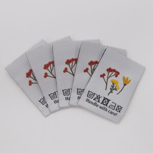 WOVEN LABEL FALL FLORAL (5 pcs)
