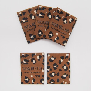 WOVEN LABEL LEO TOFFEE  (5 pcs)
