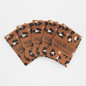 WOVEN LABEL LEO TOFFEE  (5 pcs)