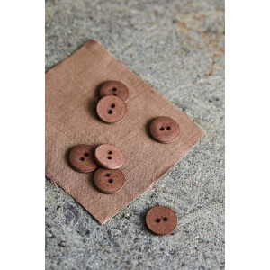 CURB COTTON BUTTON 18 mm OLD ROSE