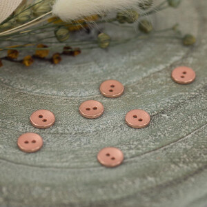TEXTURED BUTTON 10 MM ROSE COPPER