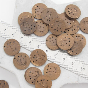 COCONUT BUTTON FUNNY FACES FRITZI 18 mm