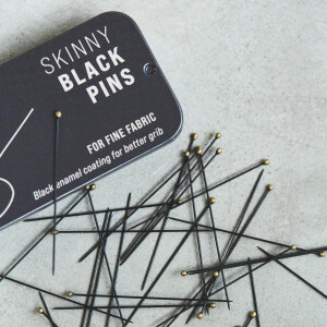 SKINNY BLACK PINS 100 pc