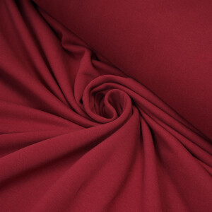 ORGANIC FRENCH TERRY BRUSHED MERLOT RED