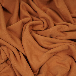 ORGANIC FRENCH TERRY BRUSHED AMBER BROWN