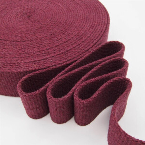 RECYCLED COTTON WEBBING 40MM BERRY