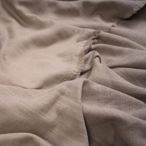 TWILL/MUSSELIN RECYCLED COTTON TAUPE