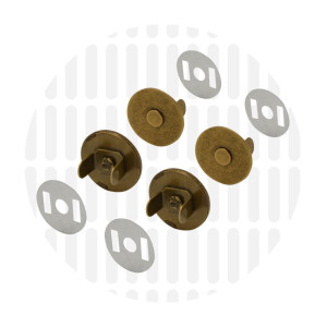 MAGNETIC SNAP BRASS 18MM