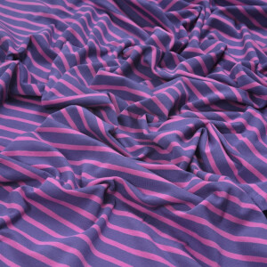 Jersey Breton Stripes violet/pink