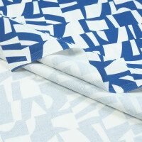 CANVAS SHAPES BLUE/OFFWHITE