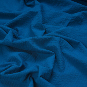 SEERSUCKER COTTON BASIC ROYAL BLUE