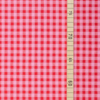 SEERSUCKER VICHY PINK/RED