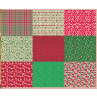 POPLIN PANEL ALL IN ONE FAT QUARTERS Loving Christmas