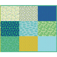 POPLIN PANEL ALL IN ONE FAT QUARTERS Summer Bliss