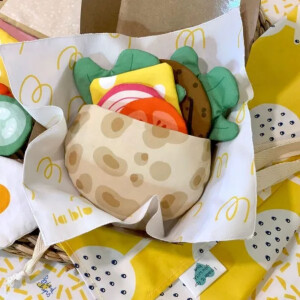 POPLIN PANEL KIDS TOYS sandwich