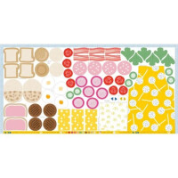 POPLIN PANEL KIDS TOYS sandwich