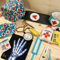 POPLIN PANEL KIDS TOYS the doctor