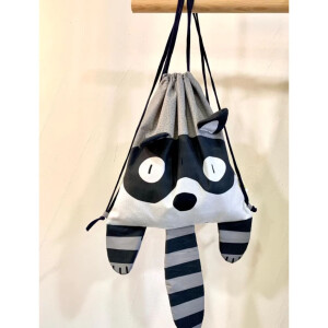 POPLIN PANEL KIDS BACKPACK Raccoon