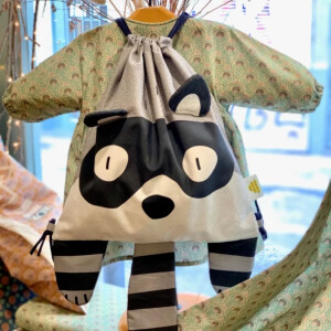 POPLIN PANEL KIDS BACKPACK Raccoon