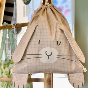 POPLIN PANEL KIDS BACKPACK Rabbit