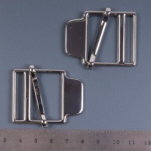 BUCKLE WITH ADJUSTER silver