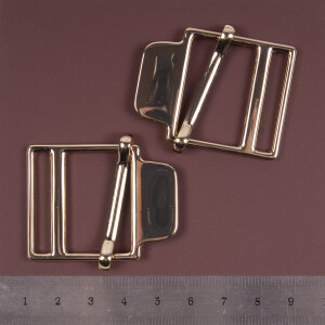 BUCKLE WITH ADJUSTER brass