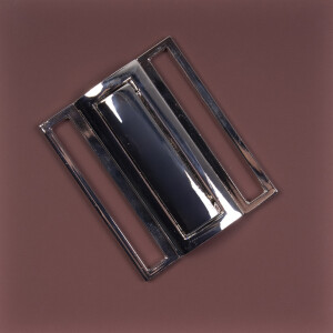 METAL CLASP BELT BUCKLE silver