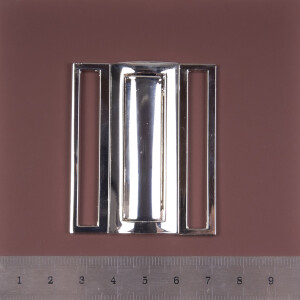 METAL CLASP BELT BUCKLE silver