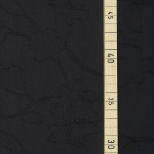 WOVEN EMBROIDERY flower black