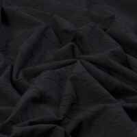 WOVEN EMBROIDERY flower black