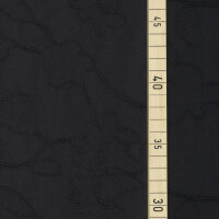 WOVEN EMBROIDERY flower black